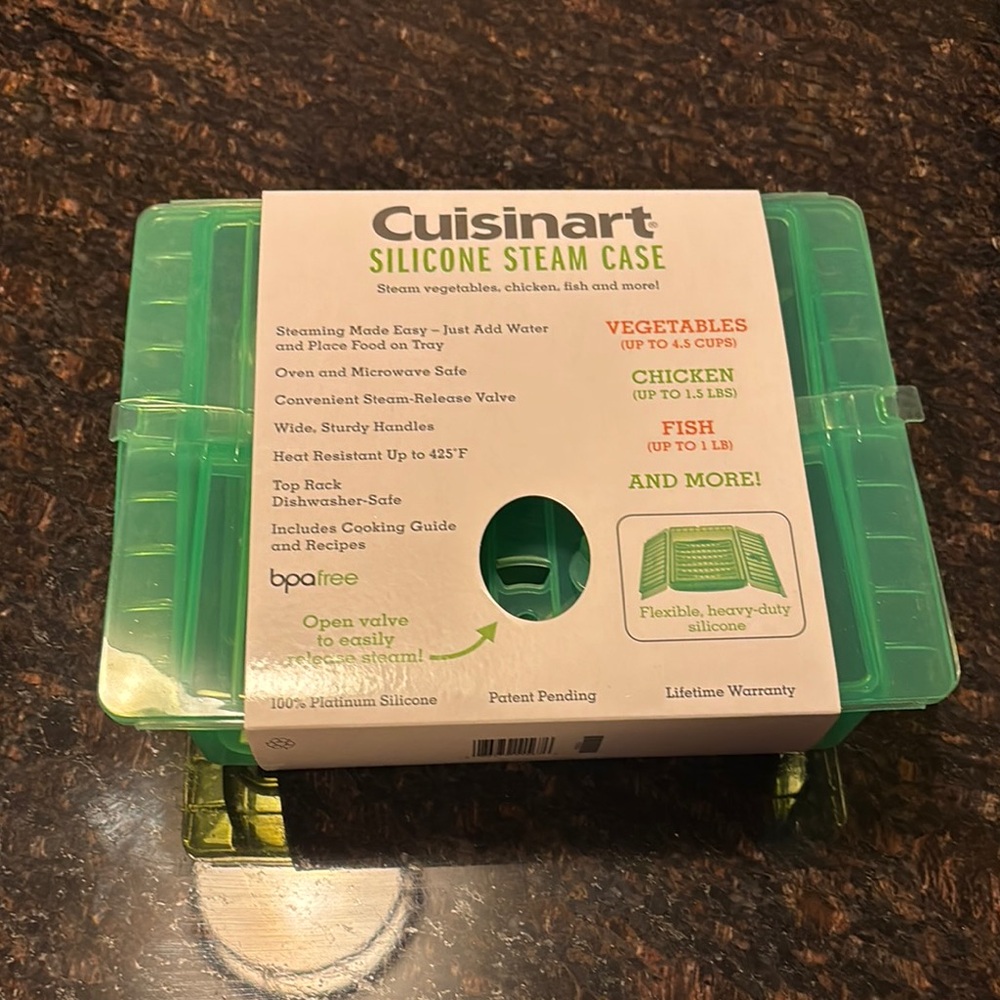 BOGO FREE 
Cuisinart Green Silicone Steam Case